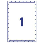 Etichette adesive per finestre - in carta - con pellicola - laser - rimovibili - 210 x 297 mm - 1et/fg - 10 fogli - bianco - Avery - immagine 2
