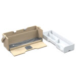 Organizer portatile da scrivania Ergobox S - 42,5 x 23 x 15 cm - legno/PET/ABS - legno/bianco/grigio - Alba - immagine 4