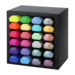 Evidenziatore Textliner 46 - punta a scalpello - colori assortiti - Faber-Castell - deskset 24 pezzi - immagine 2