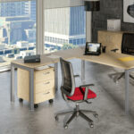 Allungo reversibile dx/sx Agorà - 80x60cm - Rovere - Gamba antracite - immagine 2