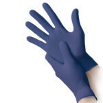 Guanti nitrile ipoallergenici N350 - senza acceleranti - taglia M - blu - Reflexx - conf. 100 pezzi - immagine 2