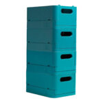 Scatola pieghevole The Smart Case mini Skandi - 18,8 x 13,8 x 9,5 cm - blu pacifico - Exacompta - immagine 4