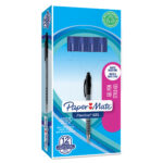 Penna a sfera a scatto Flexgrip Gel - punta 0,7 mm - blu - Papermate - immagine 2