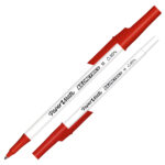 Penna sfera - cappuccio - Kilometrico Recycled - punta 1,0 mm - colori assortiti - Papermate - conf. 8 pezzi - immagine 3