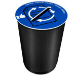 Coperchio raccolta carta - per cestino 133R - diametro 38 cm - PVC - blu - Cep - immagine 2