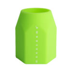 Portapenne Monocromo - 9,5 x 7,5 x 7 cm - silicone soft touch - colori fluo assortiti - Pigna - immagine 3