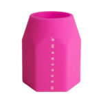 Portapenne Monocromo - 9,5 x 7,5 x 7 cm - silicone soft touch - colori fluo assortiti - Pigna - immagine 4