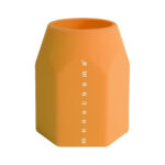 Portapenne Monocromo - 9,5 x 7,5 x 7 cm - silicone soft touch - colori fluo assortiti - Pigna - immagine 5