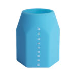 Portapenne Monocromo - 9,5 x 7,5 x 7 cm - silicone soft touch - colori fluo assortiti - Pigna - immagine 6