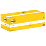 Blocco foglietti Post-it Notes - 654-CY-VP24 - 76 x 76 mm - giallo Canary - 100 fogli - Post-it - conf. 24 blocchi - immagine 3