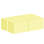Blocco foglietti Post-it Notes - 655-CY-VP24 - 76 x 127 mm - giallo Canary - 100 fogli - Post-it - conf. 24 blocchi - immagine 2