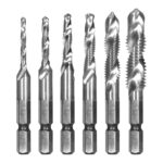Punte per metallo autofilettanti HSS - misure assortite - Valex - conf. 6 pezzi - immagine 2
