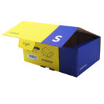 Scatola automontante per ecommerce PICK&Post - L - 40 x 27 x 17 cm - giallo/blu - Blasetti - immagine 5