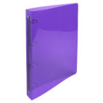 Raccoglitore rigato Crystal Colours - A4 Maxi - 4 anelli tondi 30 mm - dorso 4 cm - PP - colori assortiti - Exacompta - immagine 4