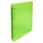 Raccoglitore rigato Crystal Colours - A4 Maxi - 4 anelli tondi 30 mm - dorso 4 cm - PP - colori assortiti - Exacompta - immagine 5