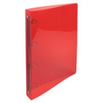 Raccoglitore rigato Crystal Colours - A4 Maxi - 4 anelli tondi 30 mm - dorso 4 cm - PP - colori assortiti - Exacompta - immagine 6