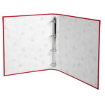 Raccoglitore foderato in PP - A4 - 4 anelli tondi 30 mm - dorso 4cm - rosso - Exacompta - immagine 3
