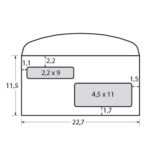 Busta doppia finestra - lembo gommato - 11,5 x 22,7 cm - 80 gr - bianco - Blasetti - conf. 500 pezzi - immagine 2