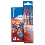 Set 3 pezzi Frixion Ball e Clicker Naruto - colori assortiti - Pilot - expo 12 pezzi - immagine 2