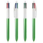 Penna a sfera scatto multifunzione 4 Colours Glacè - punta 1,0 mm - colori assortiti - Bic - expo 40 pezzi - immagine 3