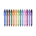 Penna a sfera a scatto Intensity Gel Quick Dry - punta 0,7mm - colori assortiti - Bic - expo 102 pezzi - immagine 2