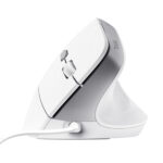 Mouse ergonomico Bayo II - con filo - bianco - Trust - immagine 2