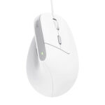 Mouse ergonomico Bayo II - con filo - bianco - Trust - immagine 3