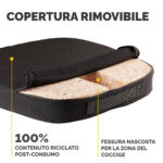 Cuscino Breyta Comfort - 6 x 43 x 43 cm - in tessuto - nero - Fellowes - immagine 2