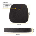 Cuscino Breyta Comfort - 6 x 43 x 43 cm - in tessuto - nero - Fellowes - immagine 3