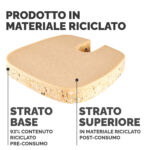 Cuscino Breyta Comfort - 6 x 43 x 43 cm - in tessuto - nero - Fellowes - immagine 4