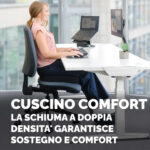 Cuscino Breyta Comfort - 6 x 43 x 43 cm - in tessuto - nero - Fellowes - immagine 8