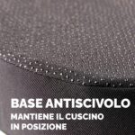 Cuscino Breyta Inclinato - 9 x 43 x 43 cm - in tessuto - nero - Fellowes - immagine 5