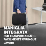 Cuscino Lombare Confort Breyta - 33 x 38 x 9 cm - in tessuto - nero - Fellowes - immagine 7