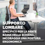 Cuscino Lombare Breyta - 17 x 35 x 6 cm - in tessuto - nero - Fellowes - immagine 6