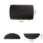 Cuscino Poggiapiedi Breyta - 10 x 45 x 30 cm  - nero - Fellowes - immagine 2