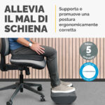 Cuscino Poggiapiedi Breyta - 10 x 45 x 30 cm  - nero - Fellowes - immagine 6