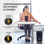 Distruggidocumenti LX65 - a frammenti - nero - Fellowes - immagine 7