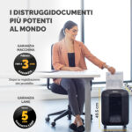 Distruggidocumenti LX85 - a frammenti - nero - Fellowes - immagine 7