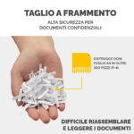 Distruggidocumenti M-7CM - a frammenti - nero - Fellowes - immagine 4