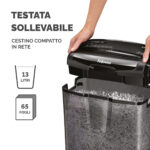 Distruggidocumenti M-7CM - a frammenti - nero - Fellowes - immagine 5