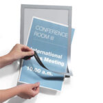 Cornice espositiva Duraframe - A4 - 21 x 29,7 cm - silver - Durable - conf. 10 pezzi - immagine 4