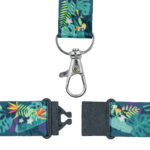 Cordoncino per portabadge - in Rpet - fantasia tropicale - 440 x 20 mm - Avery - Conf. 10 pezzi - immagine 2