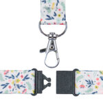 Cordoncino per portabadge - in Rpet - fantasia floreale - 440 x 20 mm - Avery - Conf. 10 pezzi - immagine 2