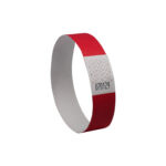 Braccialetti identificativi - in Tyvek - rosso fluo - 265 x 19 mm - 50 fogli - 10 et/fg - Avery - Conf. 500 pezzi - immagine 2