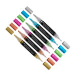 Marcatori Shake&Paint - colori assoriti metallic - Faber-Castell - conf. 6 pz - immagine 3