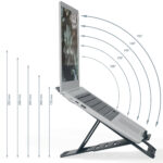 Supporto notebook - regolabile ultrapiatto - grigio scuro - in alluminio - Leitz - immagine 5