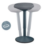 Sgabello Active Comfort in piedi - grigio scuro - Leitz - immagine 6