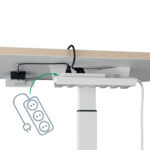 Scrivania Compatta Elettrica Sit-Stand - fissa - 80 x 60 x 65-130 cm - bianco - Leitz - immagine 3