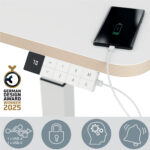 Scrivania Compatta Elettrica Sit-Stand - fissa - 80 x 60 x 65-130 cm - bianco - Leitz - immagine 4