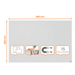 Lavagna Bianca Magnetica Infinity - 90 x 60 cm - Nobo - immagine 2